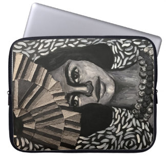 Notebook Capa de Neoprene para Eletrônicos com Retrato Artí