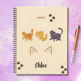 Notebook Cat Adventure Spiral
