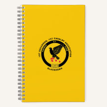 Notebook Cavalry Spiral - Cav Dourado
