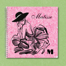 Notebook Colchete Rosa Sparkly