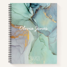 Notebook Colorido Personalizado Marble