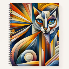 Notebook com Design de Cubismo