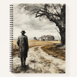 Notebook com linha de lâmpada inicial