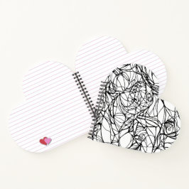 Notebook Coração: Faça você mesmo colorir: present