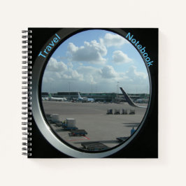 Notebook de aeroporto Viagem