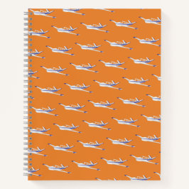 Notebook de avião laranja, Beechcraft Bonanza