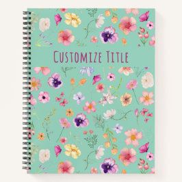 Notebook de brisa fetal - Zen personalizada verde 