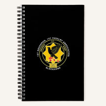 Notebook de cavalaria espiral - preto clássico