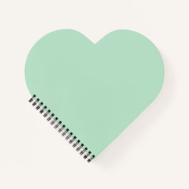 Notebook de Coração Verde de Casa Personalizada