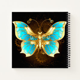 Notebook de Diário de borboleta azul bonito