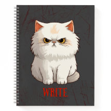 Notebook de Diário de gravação de diversão de Cat 