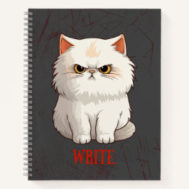 Notebook de Diário de gravação de diversão de Cat