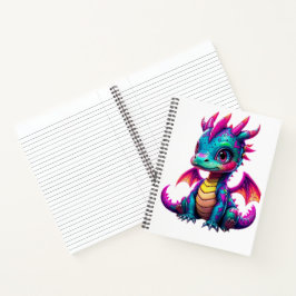 Notebook de dragão bonito