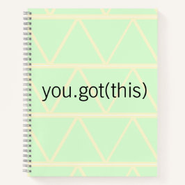 Notebook de encorajamento técnico Springtime