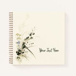 Notebook de gramíneas automáticas de estilo japonê