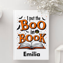 Notebook De Nome Personalizado Do Dia Do Halloween