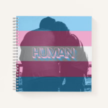 Notebook de orgulho trans humano