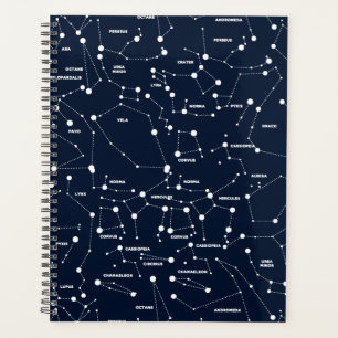 Notebook de Planejador de Constelações Estrelas
