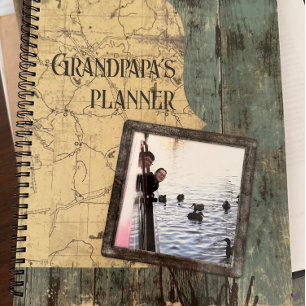 Notebook de Planejador de Planos Azuis resistente