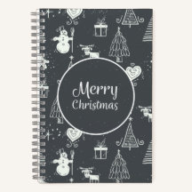 Notebook de presentes de Natal personalizado