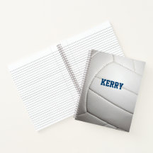 Notebook de vôlei parece personalizado