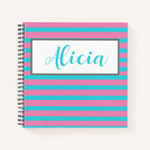 Notebook DESIGN STRIPED PERSONALIZADO