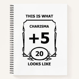 Notebook Dungeons and Dragon Charisma