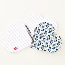 Notebook Espiral Bonito Tuxedo Gato Motif