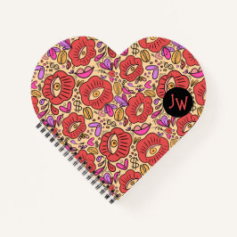 Notebook espiral com manifesto de porta-olhos