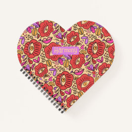 Notebook espiral com manifesto de porta-olhos