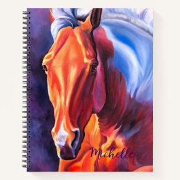 Notebook espiral de arte moderna personalizada