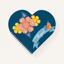 Notebook espiral de outono cardíaco