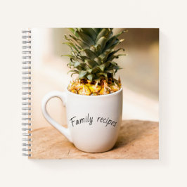 Notebook espiral de receitas da família