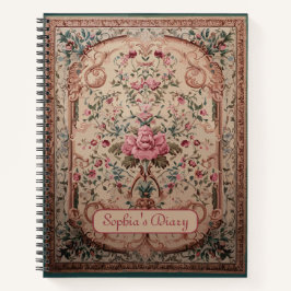 Notebook Espiral Floral Persa Elegante