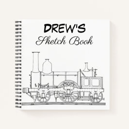 Notebook espiral personalizado do Sketchbook
