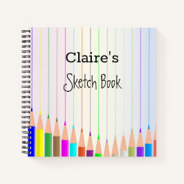 Notebook espiral personalizado do Sketchbook