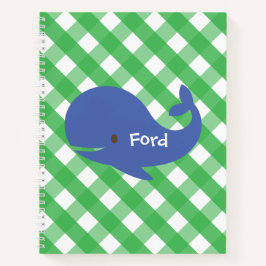 Notebook Espiral Personalizado por Baleia Gingham
