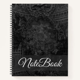 notebook estético preto