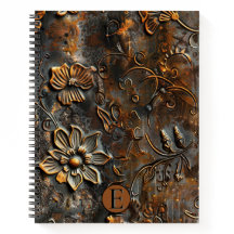 Notebook Floral Elevado Rusty - Personalizado