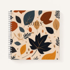 Notebook Folha de Folha do Mapeamento de outono