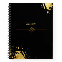 Notebook Glitter Dourado