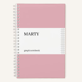 Notebook Graph Pink com Monograma