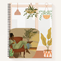 Notebook Ilustrativo de Viagem para Mulher