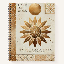 Notebook Inspiracional Sunburst De ouro - Ha