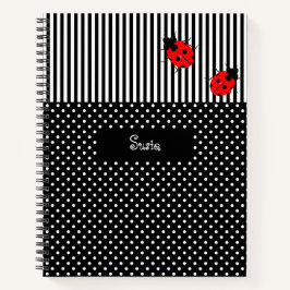 Notebook Ladybugs Spiral Design da Escola Personal