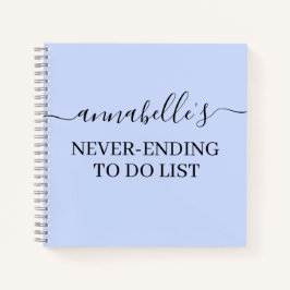 Notebook Lilac Pastel Nunca Terminando Para Fazer 