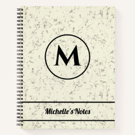 Notebook Monograma Marble Spiral de Nome Personali