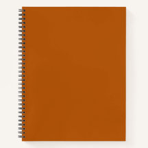 Notebook Orange Brick Spiral