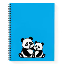 Notebook Panda Hugging