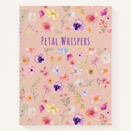 Notebook Petal Whispers - Blisa do Jardim de Blush